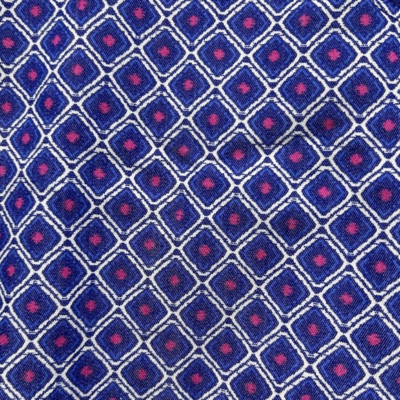 Ruby Rd Women's Stretch Geo Print Elastic Waist Cropped Capri Pants Blue Size 10 - Picture 3 of 4